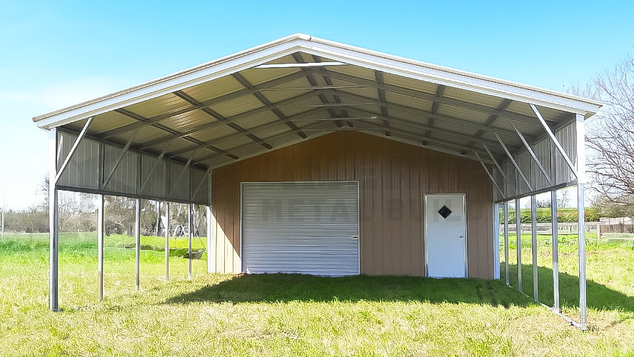 24x35x10 Steel Utility Building