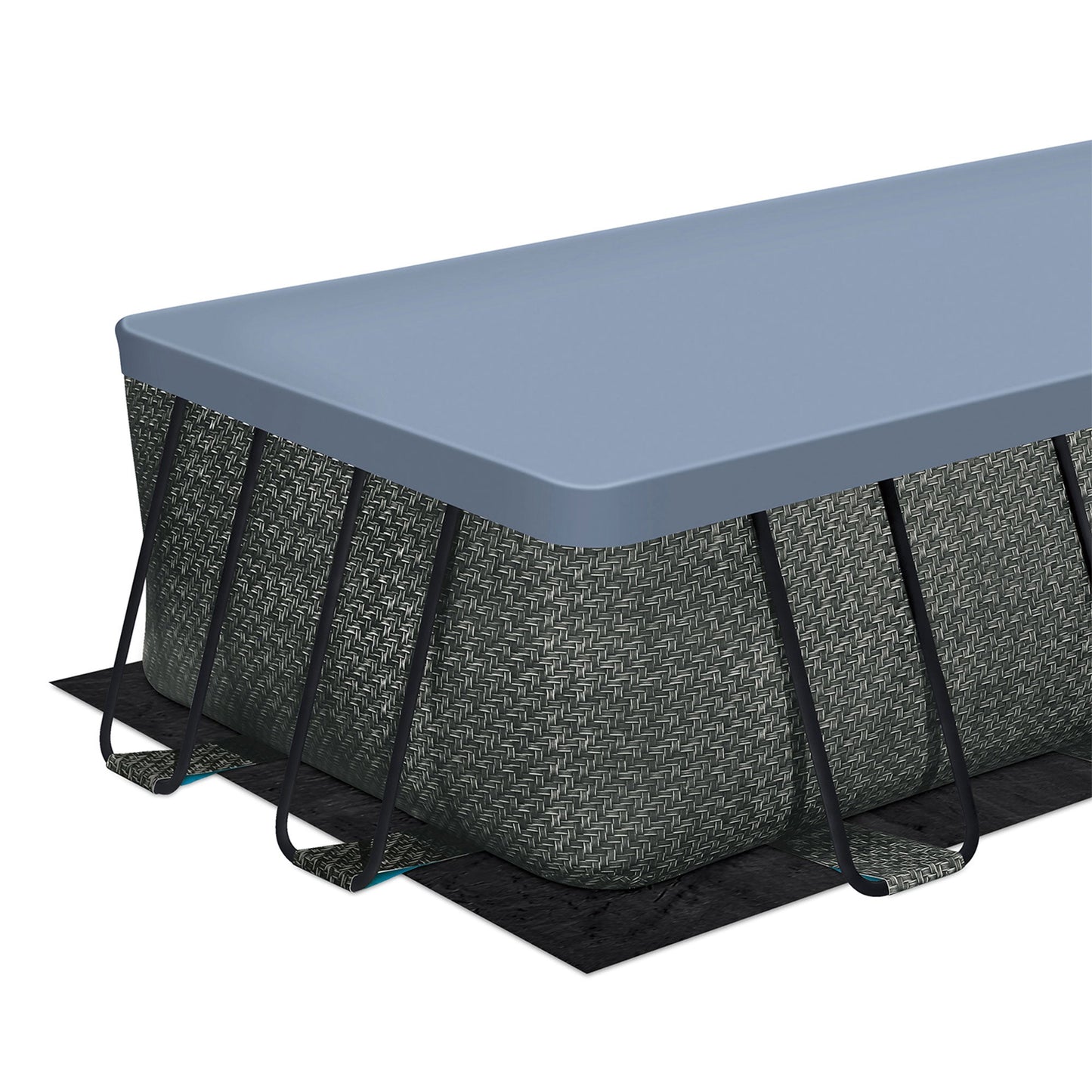 Funsicle 18' x 9' x 52" Oasis Rectangular Swimming Pool Set with 18' Cover