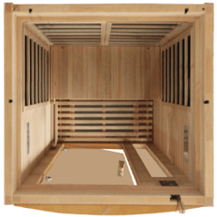 Dynamic Sauna Barcelona 1-2-person Low EMF (Under 8MG) FAR Infrared Sauna (Canadian Hemlock)