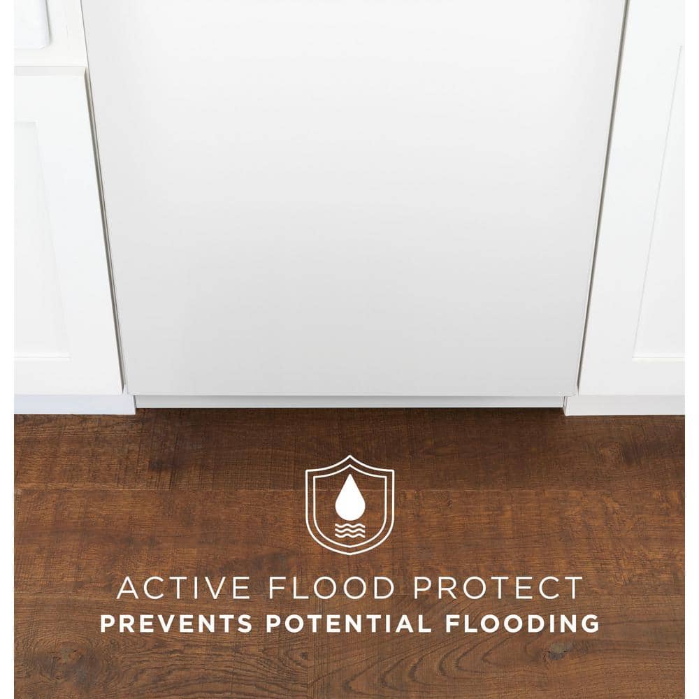 GE 24 in. White Front Control Built-In Tall Tub Dishwasher with 60dBA, ENERGY STAR