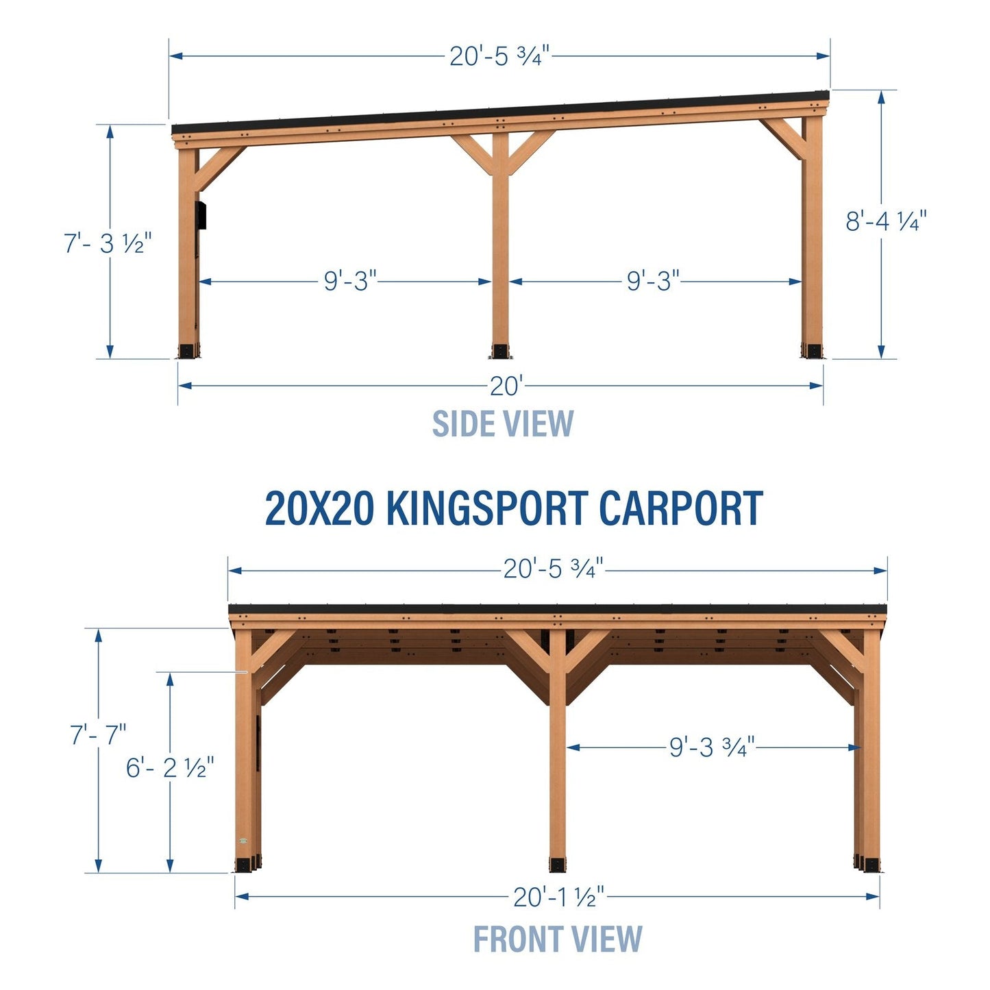 20×20 Kingsport Carport