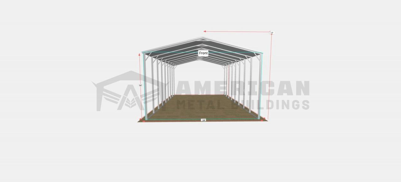 24x40x14 Steel Carport