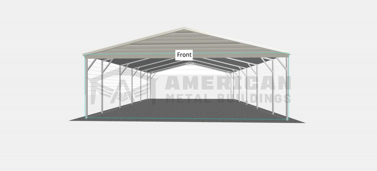 24x25x8 Steel Carport