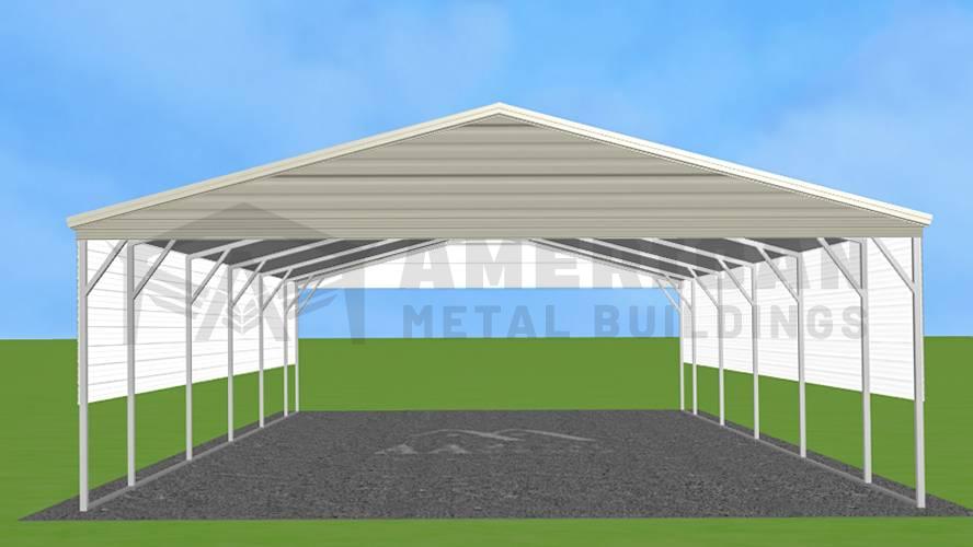24x25x8 Steel Carport