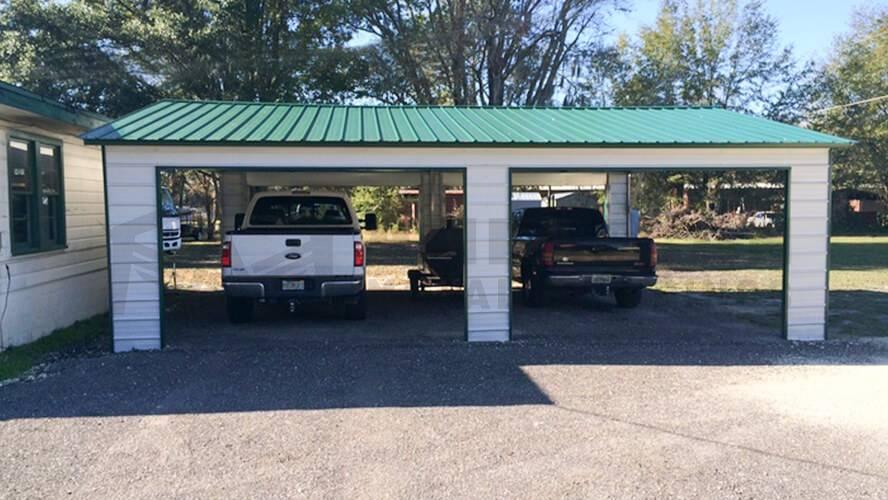 26x30x10 Double Carport