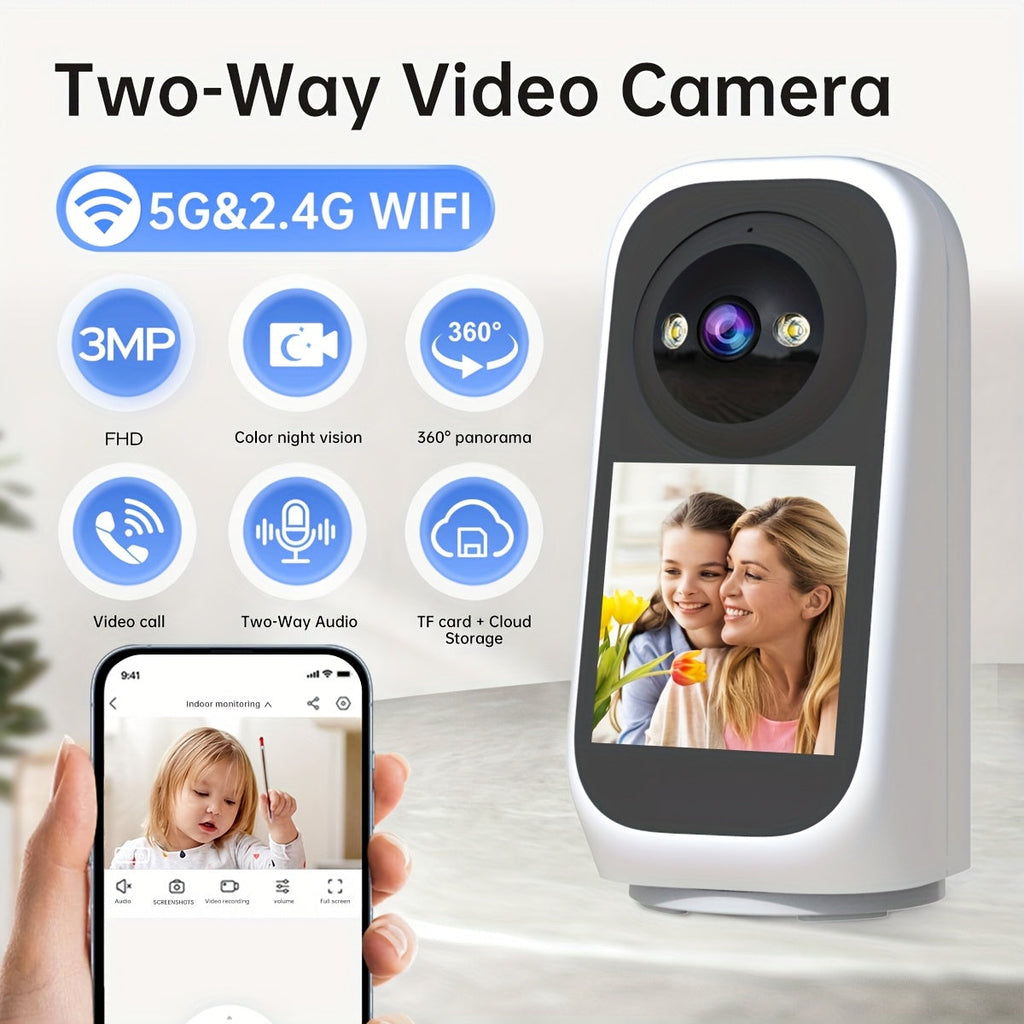 NNETM Indoor 3MP PTZ WiFi Surveillance Camera
