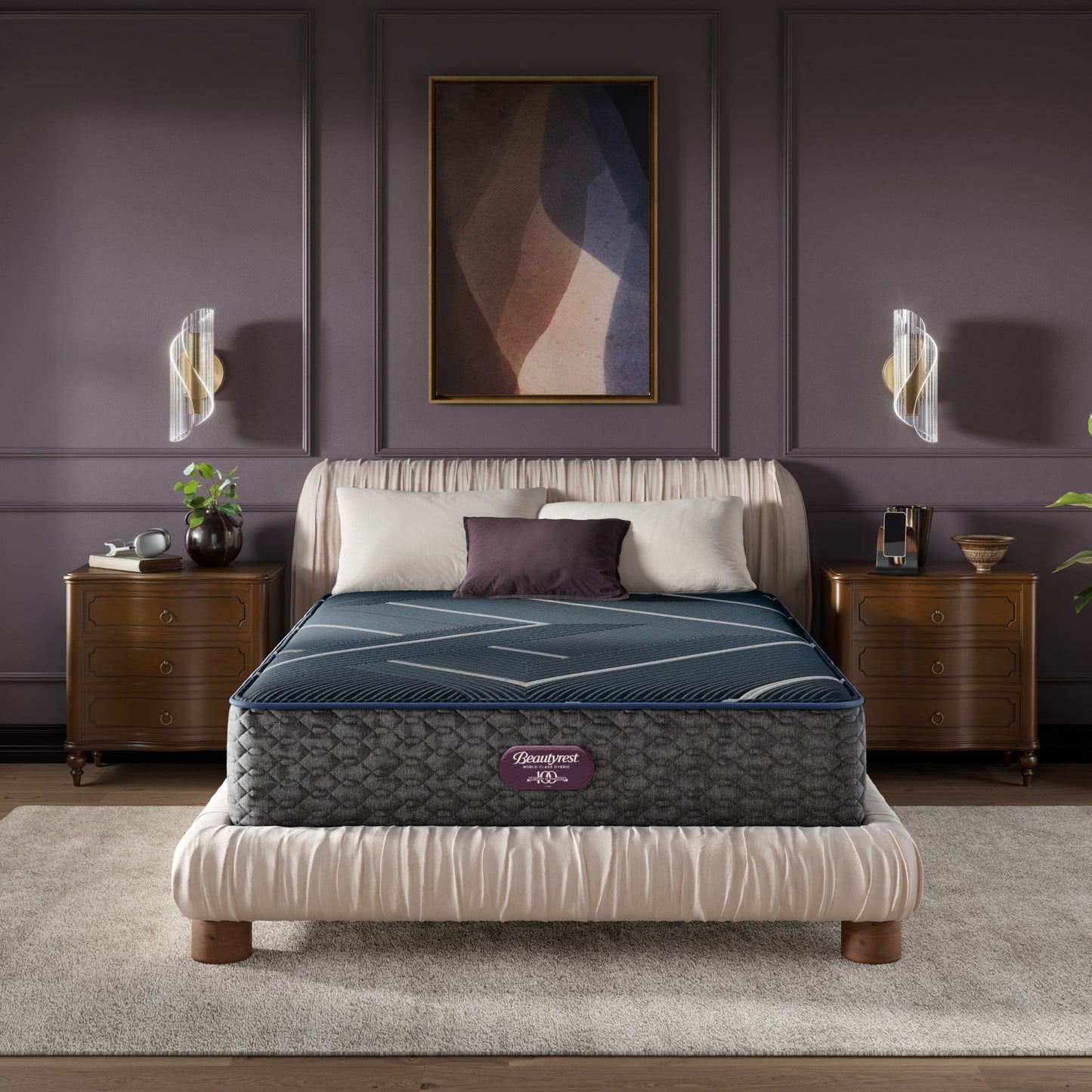 Beautyrest World Class Hybrid Level Four Plush 13.5" Mattress
