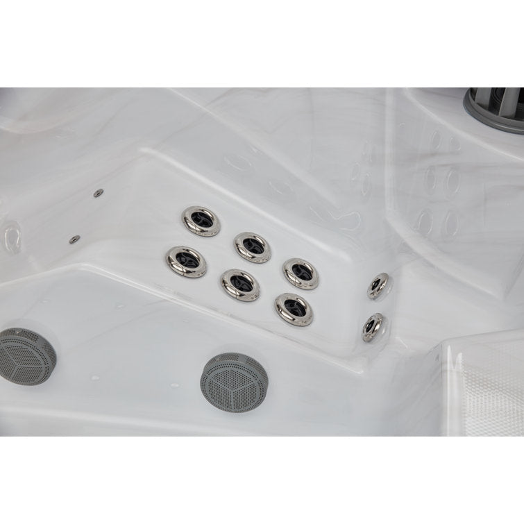 Danika 5-person 68-jet Hot Tub With Bluetooth In Gray