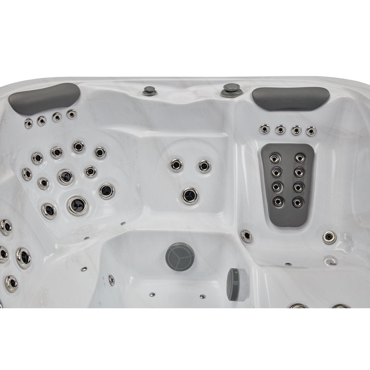 Danika 5-person 68-jet Hot Tub With Bluetooth In Gray