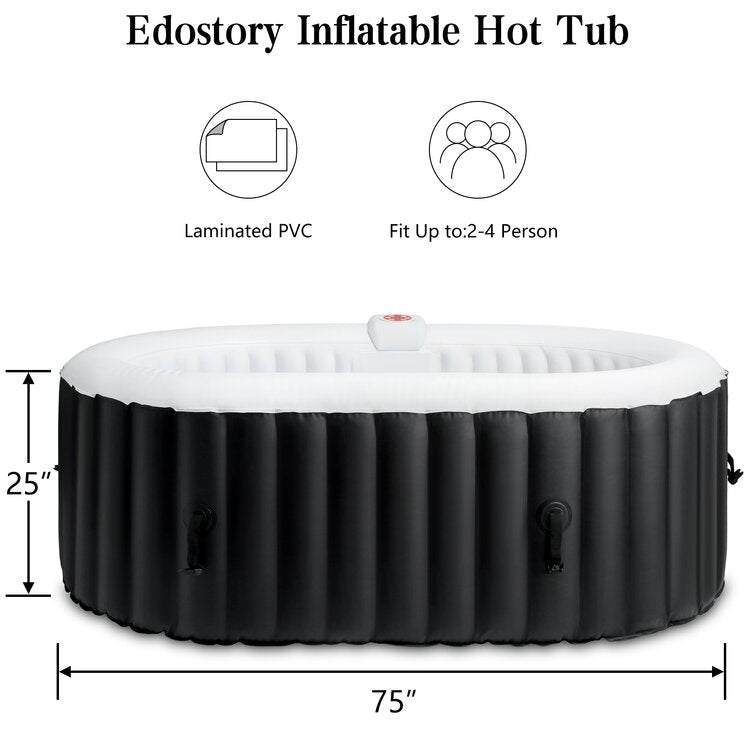 Edostory 2 – Person 90 – Jet Vinyl Inflatable Hot Tub