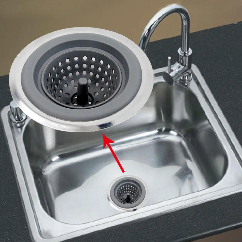 Kitchen Silicone Sink Filter Strainer