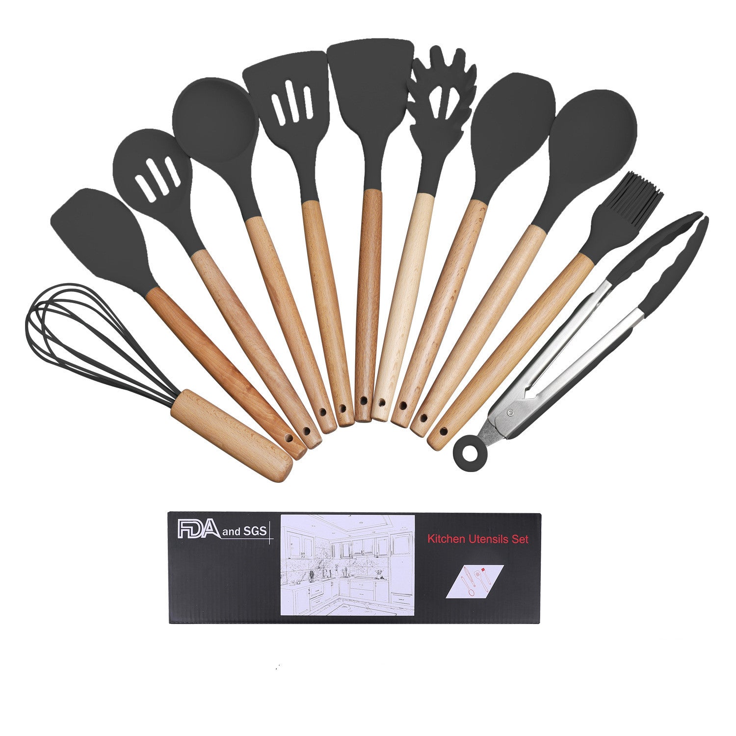 Silicone Kitchen Utensils Set