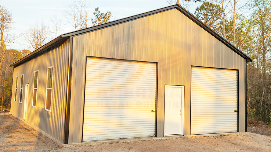 30x50x12 Vertical Roof Garage