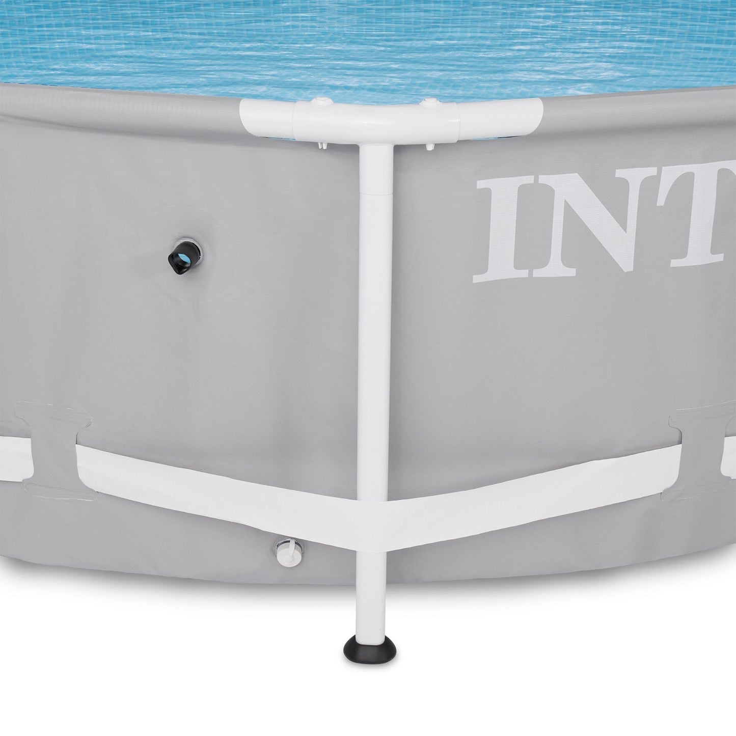 Intex 12ft x 30in Prism Frame Above Ground Round Swimming Pool & Robot Vacuum
