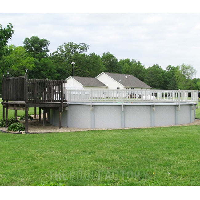 12'x27' Oval Vinyl Works Premium Resin Fence Kit