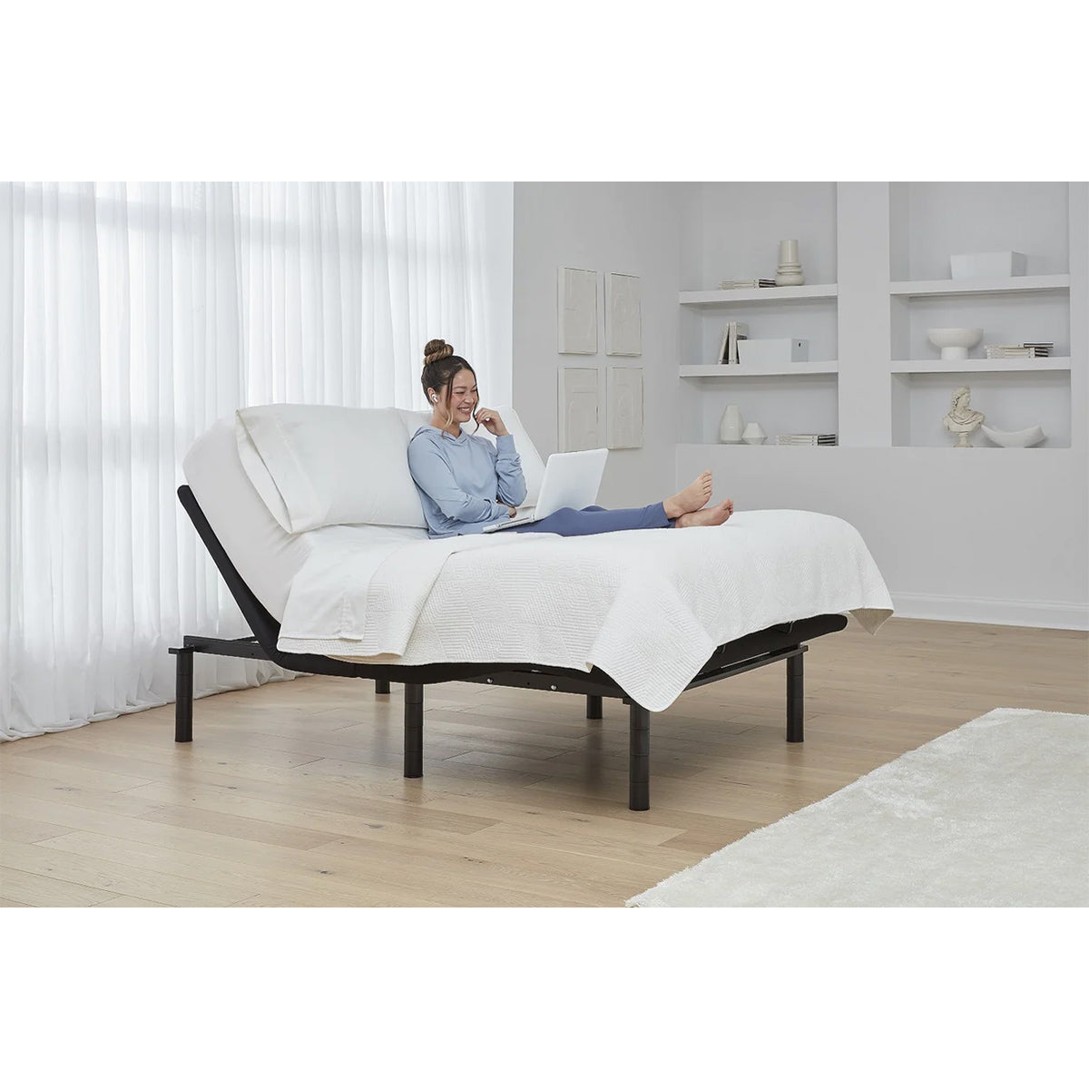 Ergomotion RIO 4.0 Smart Adjustable Bed Base – Integrated Massage, Under-Bed Lighting, and USB Charging