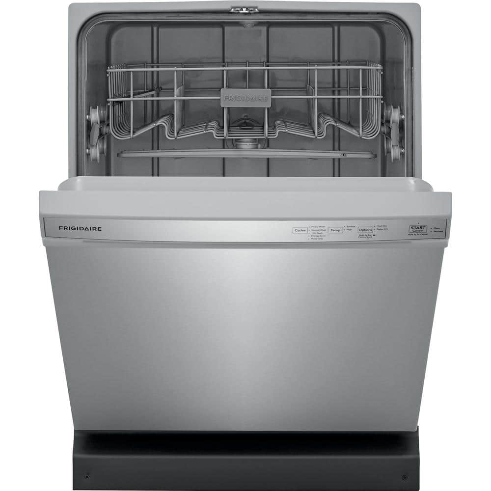Frigidaire  24 in. Stainless Steel Front Control Built-In Tall Tub Dishwasher, 55 dBA